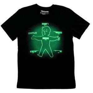 Bethesda Black T-Shirt with Green Vault Boy Graphic 4X